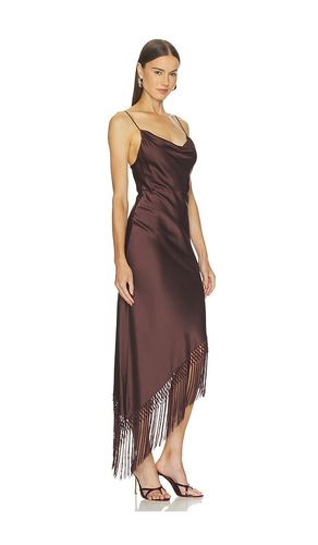 DRAPIERTES SLIP-KLEID MIT ASYMMETRISCHEM MIDIROCK UND FRANSEN HARMONY in . Größe 0. Also in 10, 8 - Alice + Olivia - Modalova