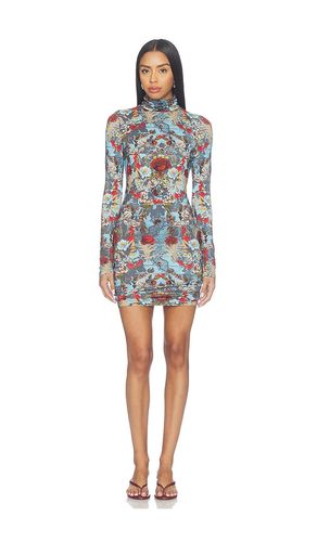 Delora Longsleeve Fitted Folded Turtleneck Mini Dress in . Size 0. Also in 10, 2, 4, 6, 8 - Alice + Olivia - Modalova