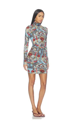 Delora Longsleeve Fitted Folded Turtleneck Mini Dress in . Size 0. Also in 2, 4, 6 - Alice + Olivia - Modalova