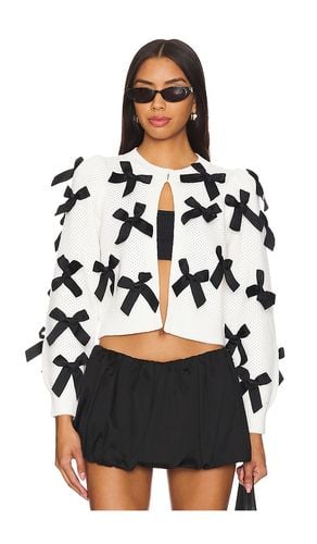 Kitty Bow Cardigan in ,White. - size L (also in M, S, XL) - Alice + Olivia - Modalova