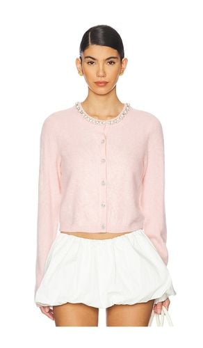 Dollie Long Sleeve Cardigan in Blush. - size L (also in M, S, XL) - Alice + Olivia - Modalova