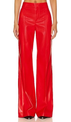 Dylan Faux Leather Pant in Red. - size 0 (also in 2, 4, 6, 8) - Alice + Olivia - Modalova