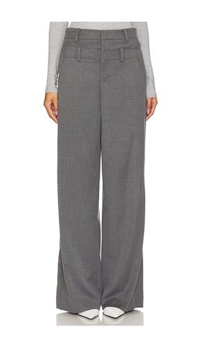 Double Waist Trouser in Grey. - size 0 (also in 2, 4, 6, 8) - Alice + Olivia - Modalova