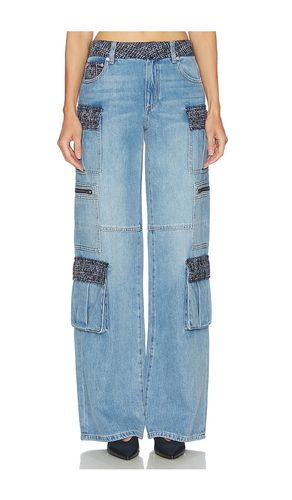 Cay Baggy Denim Cargo in Blue. - size 25 (also in 26, 27, 28, 29, 30, 31) - Alice + Olivia - Modalova