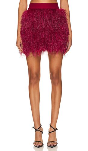 Cina Feather Skirt in Burgundy. - size 12 (also in 14, 8) - Alice + Olivia - Modalova