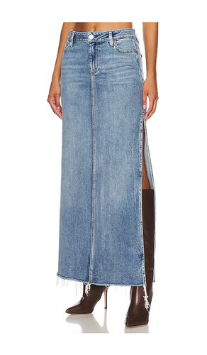 Marissa High Rise Midi Skirt With Side Slit in Blue. - size 24 (also in 25, 26, 28) - Alice + Olivia - Modalova