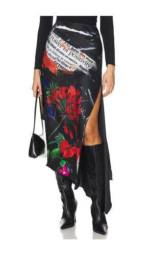 Ayla Slit Midi Skirt in Black. - size 0 (also in 10) - Alice + Olivia - Modalova