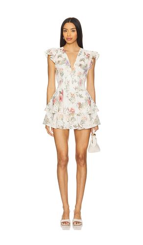 Kessie Ruffle Romper in Ivory,Green. - size 10 (also in 12, 4, 6, 8) - Alice + Olivia - Modalova