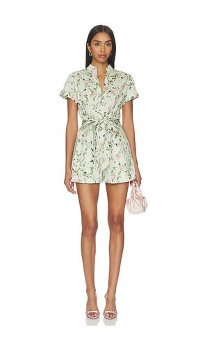 Lucy Roll Sleeveless Button Down Romper in Sage. - size 10 (also in 2, 4, 6) - Alice + Olivia - Modalova