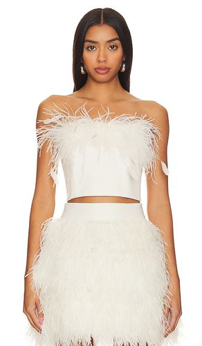 Ceresi Feather Top in White. - size 0 (also in 10, 6, 8) - Alice + Olivia - Modalova