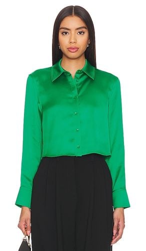 Leon Crop Button Down in Green. - size M (also in S, XS) - Alice + Olivia - Modalova