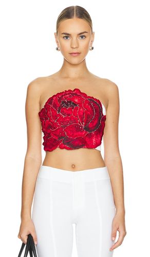 Randie Floral Crop Top in Red. - size 2 (also in 6, 8) - Alice + Olivia - Modalova