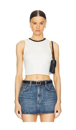 Andre Cropped Tank in White. - size L (also in M, XL) - Alice + Olivia - Modalova