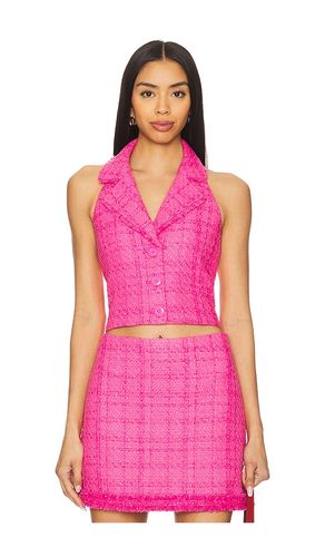 Meri Cropped Halter Blazer Top in Pink. - size 0 (also in 2, 4, 6, 8) - Alice + Olivia - Modalova