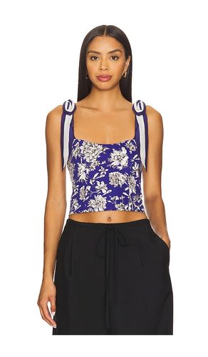 Blanca Scoop Shoulder Top in Blue. - size 0 (also in 10, 2, 4, 6, 8) - Alice + Olivia - Modalova
