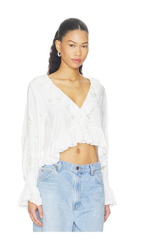 CROP-BLUSE MIT RÜSCHEN SKYE in . Größe L. Also in M, S, XS - Alice + Olivia - Modalova