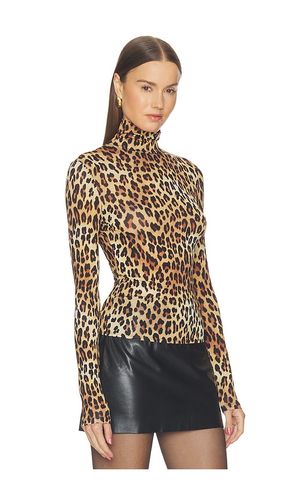 Delaina Longsleeve Turtleneck Top in Brown. - size L (also in M, S, XS) - Alice + Olivia - Modalova