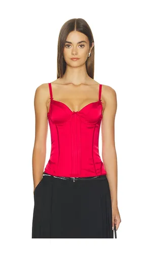 Mira Seamed Longline Structured Corset in Red. - size 0 (also in 2, 4, 6, 8) - Alice + Olivia - Modalova