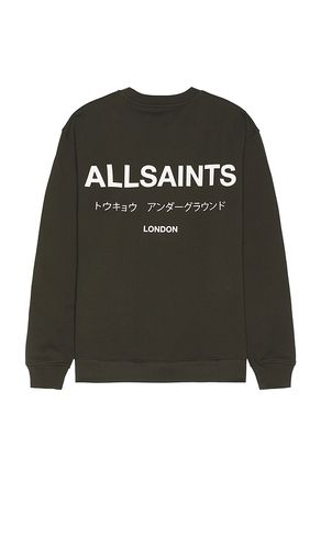 Underground Crewneck Sweatshirt in Dark Green. - size L (also in M, S) - ALLSAINTS - Modalova