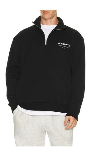 Underground Half Zip Sweater in Black. - size L (also in M, XL/1X) - ALLSAINTS - Modalova