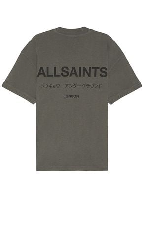 Underground Short Sleeve Crew in Grey. - size L (also in M) - ALLSAINTS - Modalova