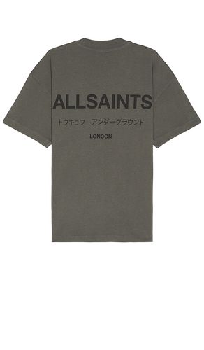 Underground Short Sleeve Crew in Grey. - size L (also in M, S) - ALLSAINTS - Modalova