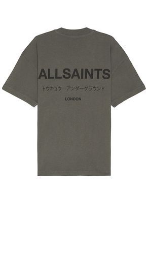 Underground Short Sleeve Crew in Grey. - size L (also in M, XL) - ALLSAINTS - Modalova