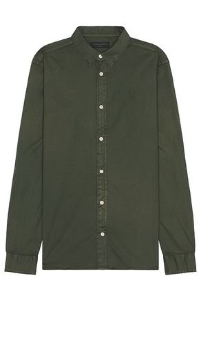 Hawthorne Shirt in Green. - size M (also in S) - ALLSAINTS - Modalova