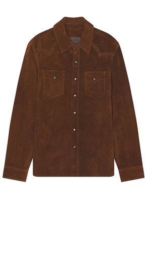 Montana Suede Shirt in Brown. - size L (also in XL/1X) - ALLSAINTS - Modalova