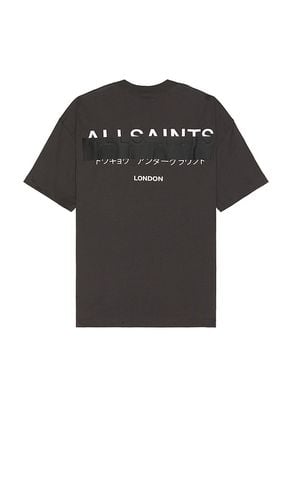 Redact Short Sleeve Crew in Charcoal. - size L (also in M, S, XL/1X) - ALLSAINTS - Modalova