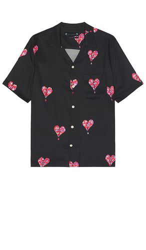 Ikuma Breakup Short Sleeve Shirt in Black. - size L (also in M, S, XL/1X) - ALLSAINTS - Modalova