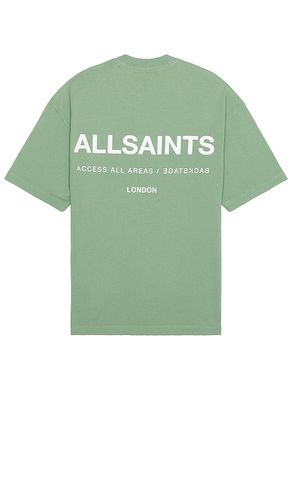 Camiseta access en color verde talla M en - Green. Talla M (también en L, S, XL/1X, XXL/2X) - ALLSAINTS - Modalova