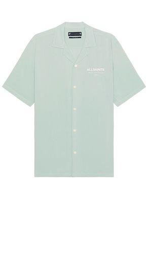 Underground Short Sleeve Shirt in Green. - size L (also in M, S, XL/1X) - ALLSAINTS - Modalova