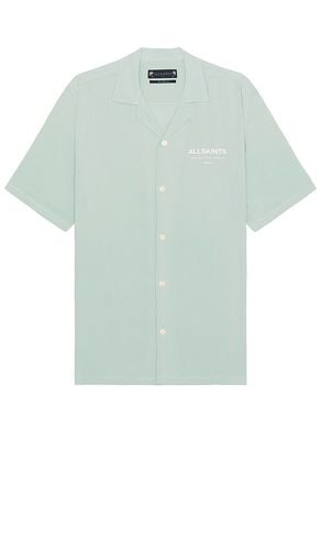 Underground Short Sleeve Shirt in Green. - size M (also in S) - ALLSAINTS - Modalova