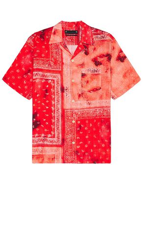 Tijuana Short Sleeve Shirt in Red. - size L (also in M, S) - ALLSAINTS - Modalova