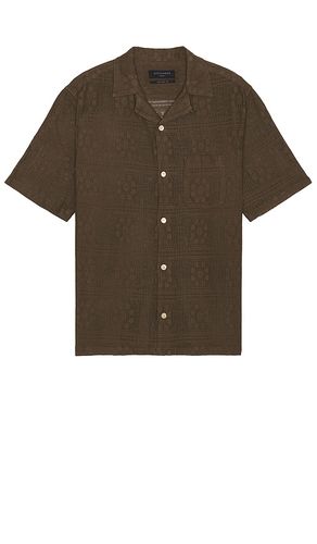 Camisa caleta en color marrón talla M en - Brown. Talla M (también en XL/1X) - ALLSAINTS - Modalova