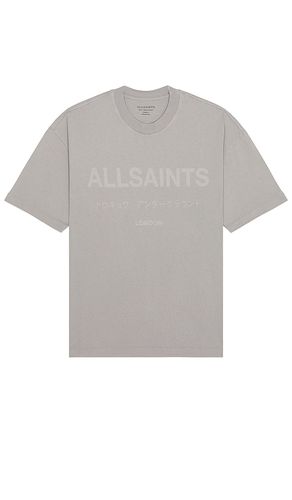 Camiseta laser en color gris claro talla L en - Light Grey. Talla L (también en M, S, XL/1X, XS) - ALLSAINTS - Modalova