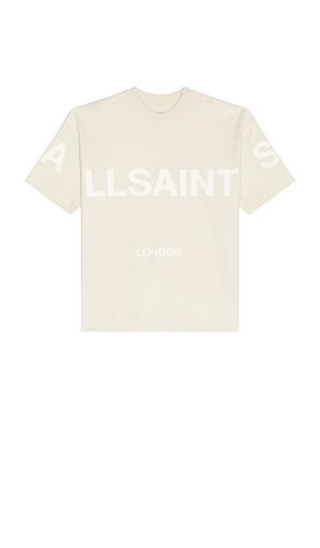 Biggy Crew Neck Tee in Beige. - size L (also in M, S, XL/1X) - ALLSAINTS - Modalova