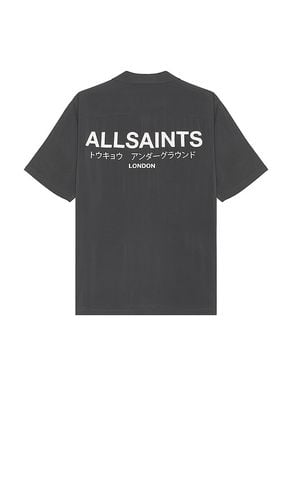 Underground Short Sleeve Shirt in Blue. - size L (also in M, S, XL/1X) - ALLSAINTS - Modalova