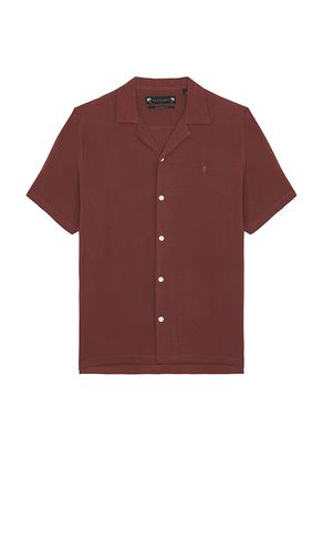 Venice Short Sleeve Shirt in Burgundy. - size L (also in M, S, XL/1X) - ALLSAINTS - Modalova