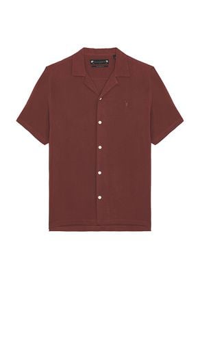 Venice Short Sleeve Shirt in Burgundy. - size M (also in S, XL/1X) - ALLSAINTS - Modalova