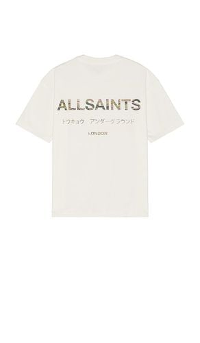 Underground Camo Short Sleeve Tee in White. - size M (also in S) - ALLSAINTS - Modalova