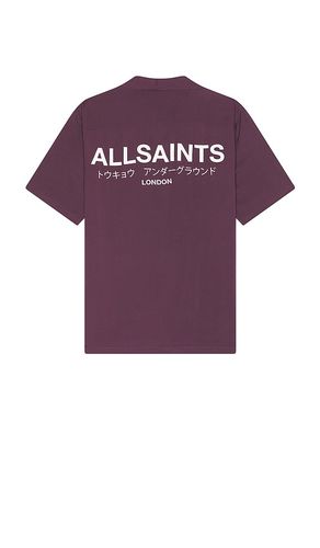 Underground Short Sleeve Shirt in Purple. - size L (also in M, S, XL/1X) - ALLSAINTS - Modalova