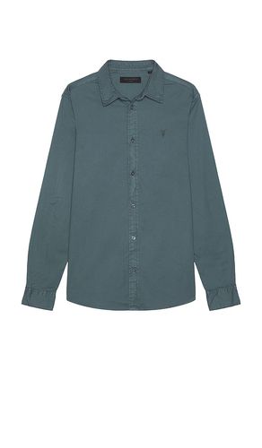 Hawthorne Long Sleeve Shirt in Blue. - size L (also in M, S, XL/1X) - ALLSAINTS - Modalova