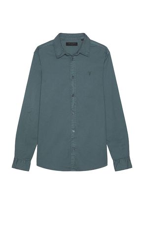 Hawthorne Long Sleeve Shirt in Blue. - size S (also in XL/1X) - ALLSAINTS - Modalova