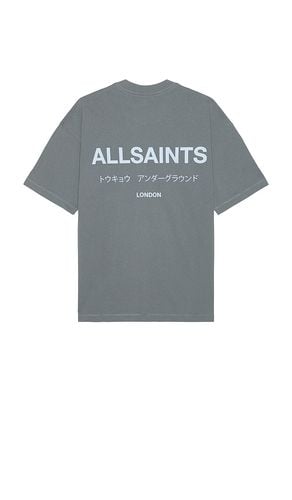 Underground Short Sleeve Crew in Blue. - size L (also in M, S, XL/1X) - ALLSAINTS - Modalova