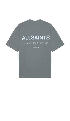 Underground Short Sleeve Crew in Blue. - size M (also in XL/1X) - ALLSAINTS - Modalova