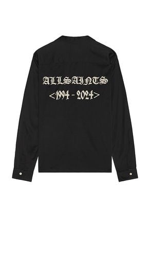 Troya Long Sleeve Shirt in Black. - size L (also in M, S, XL/1X) - ALLSAINTS - Modalova