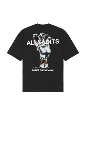 Undergang Short Sleeve Crew T-Shirt in Black. - size L (also in M) - ALLSAINTS - Modalova