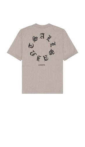 Fraktur Short Sleeve Crewneck T-Shirt in Grey. - size L (also in M, S) - ALLSAINTS - Modalova